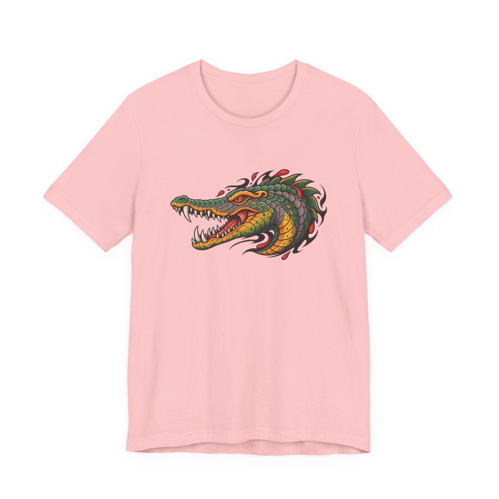 Crocodile Ornamental Reptile Art Graphic Tee - Image 13