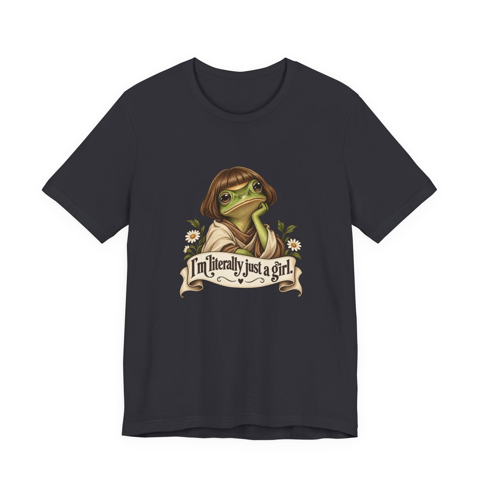 I’m Literally Just A Girl Frog Graphic Tee - Image 21