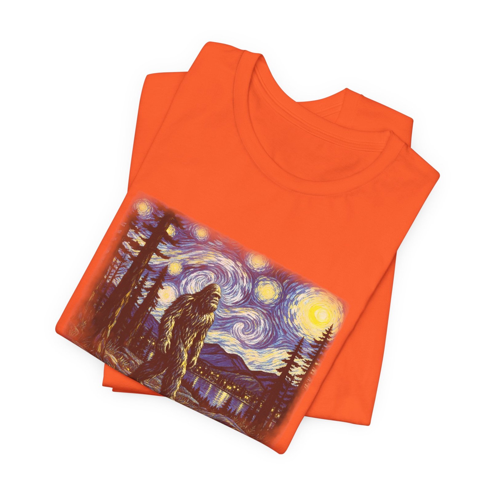 Bigfoot Moonlit Wilderness Graphic Tee - Image 7