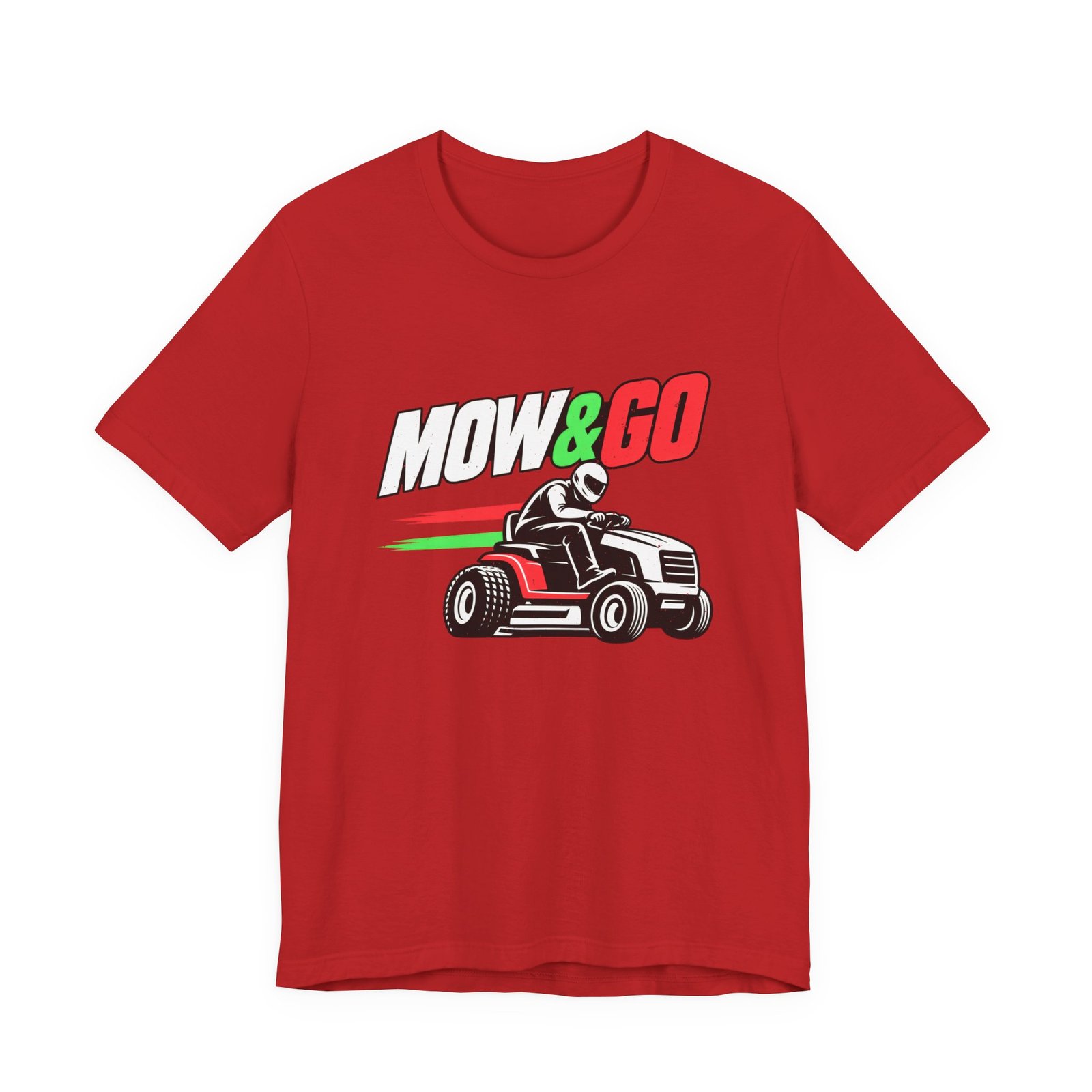 MOW & GO Lawn Mower Racing Dad Jokes Graphic Tee - Image 45