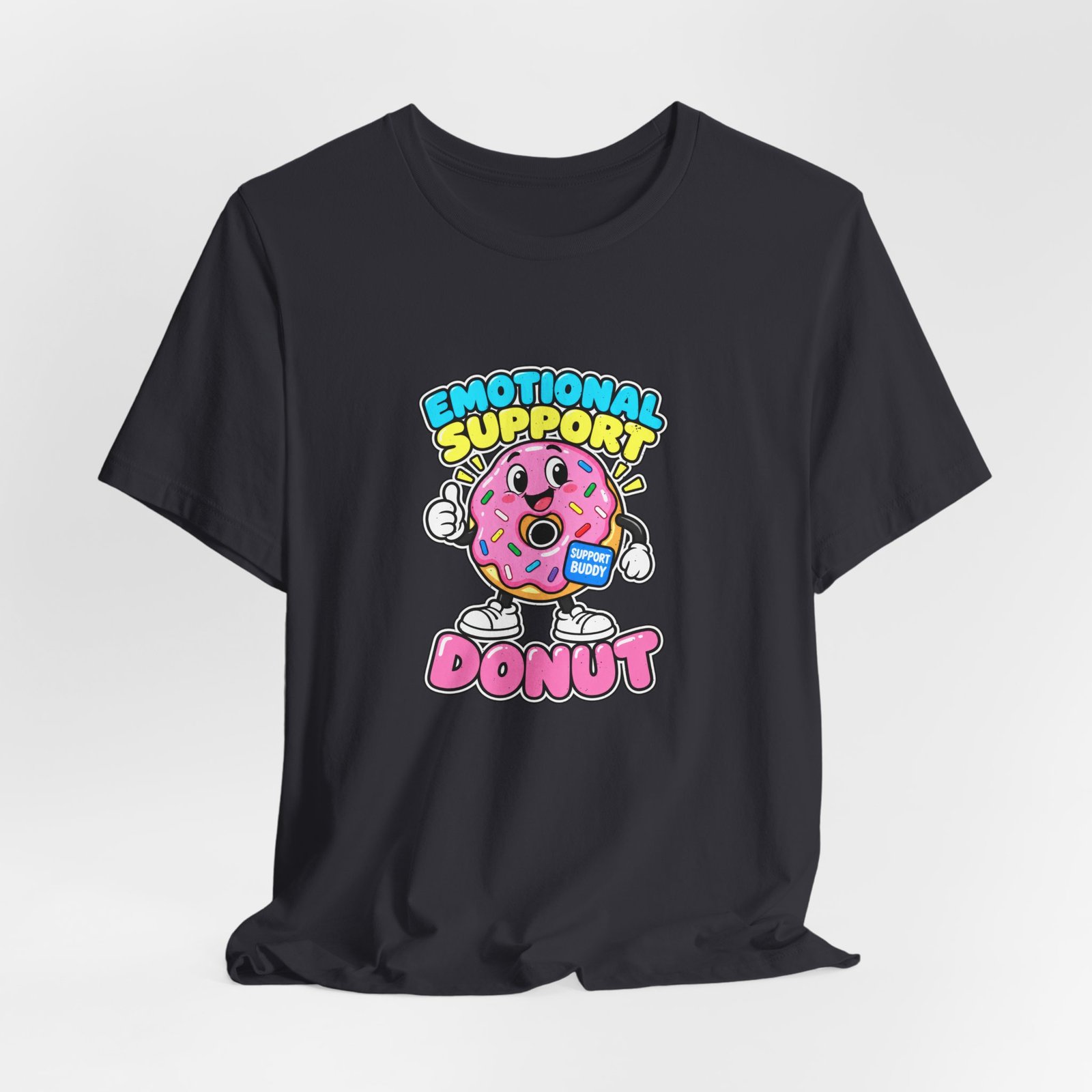 Emotional Support Donut Support Buddy Graphic Tee - Image 12