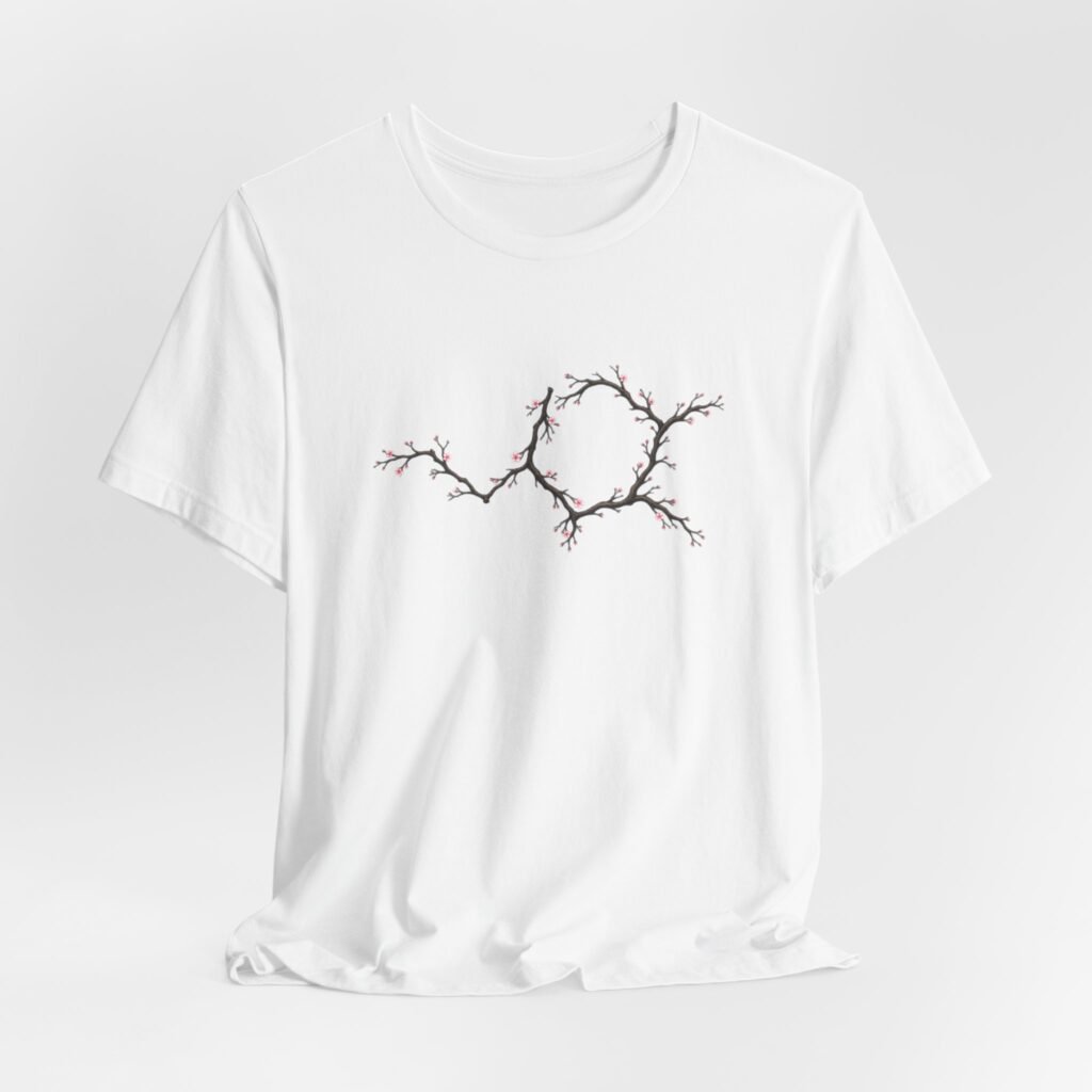 Flowering Dopamine Molecule Structure Blossoms Graphic Tee