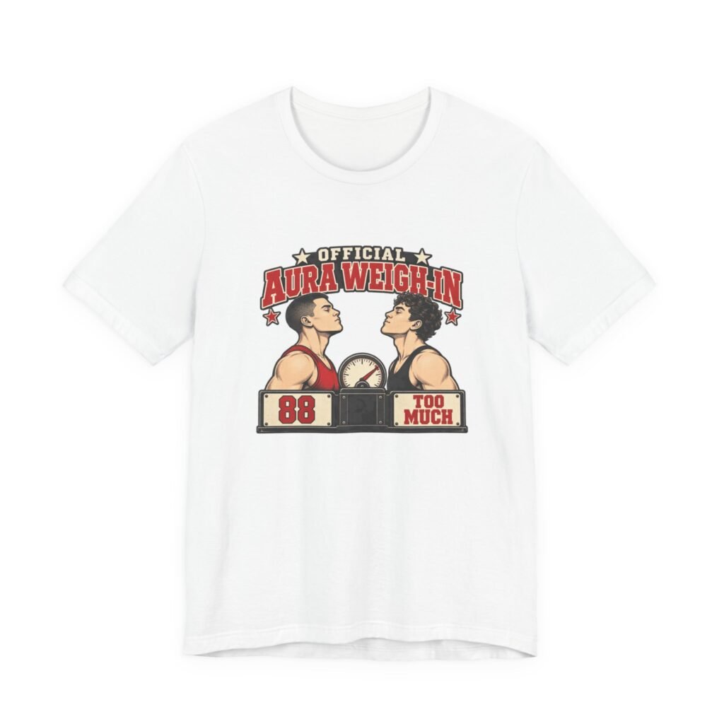 Official Aura Weigh-In Battle Humor Graphic Tee