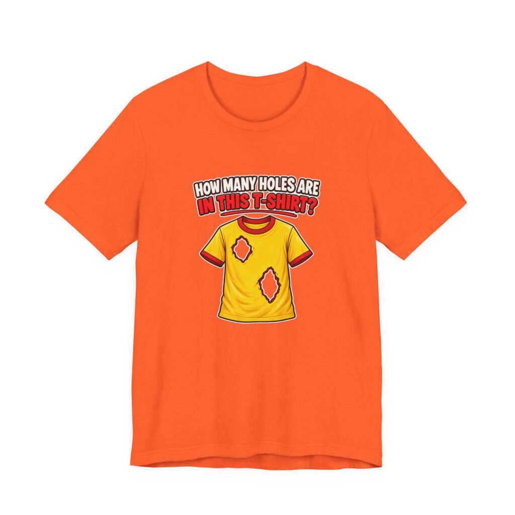How Many Holes Are In This T-Shirt? Visual Riddle