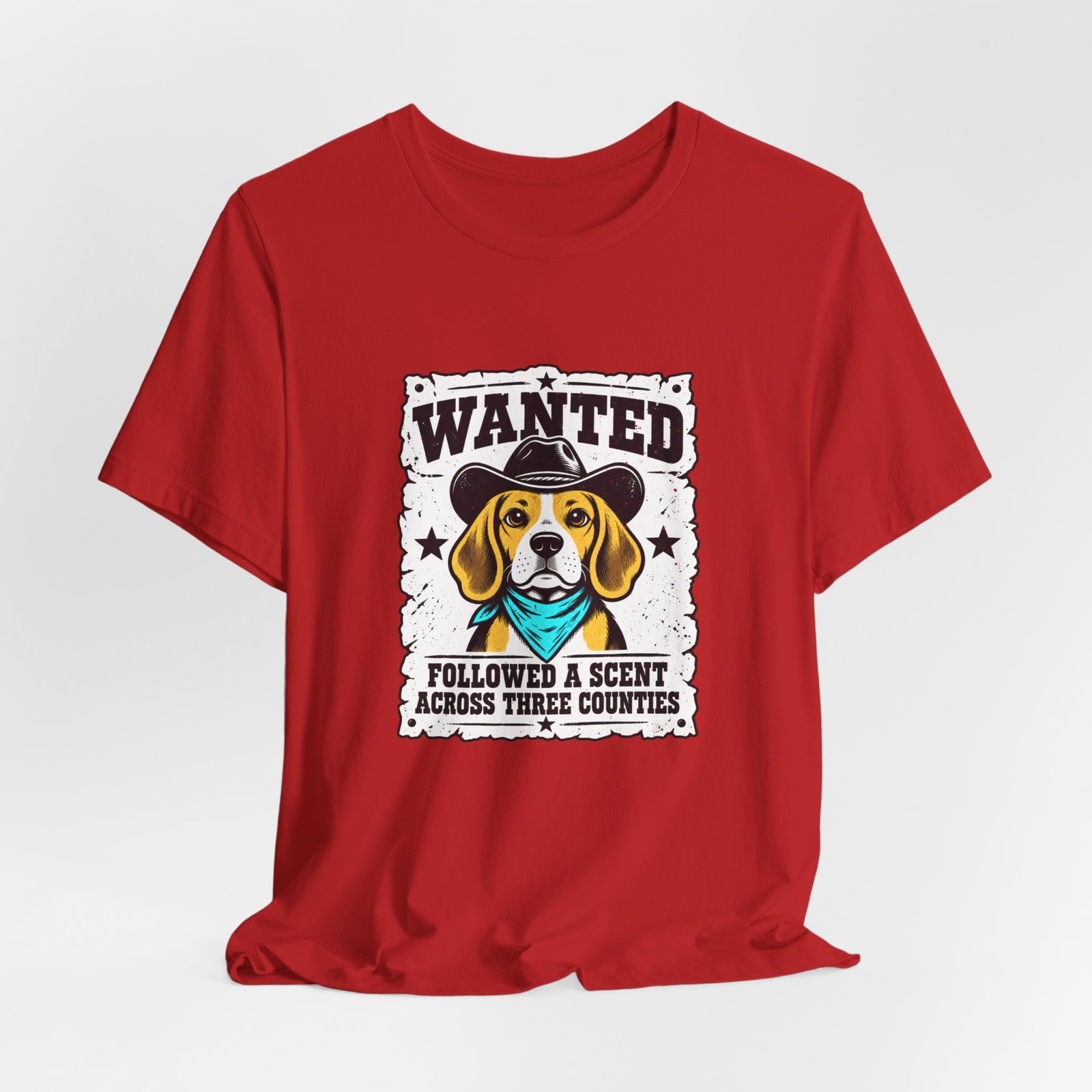 Wanted Beagle Dog Followed A Scent Across Three Counties Graphic Tee - Image 48