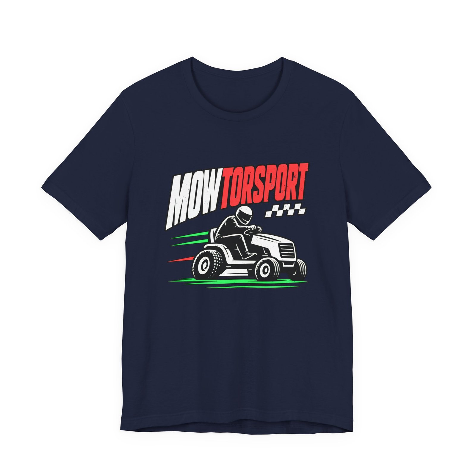 MOWTORSPORT Lawn Racing Humor Dad Jokes Graphic Tee - Image 33