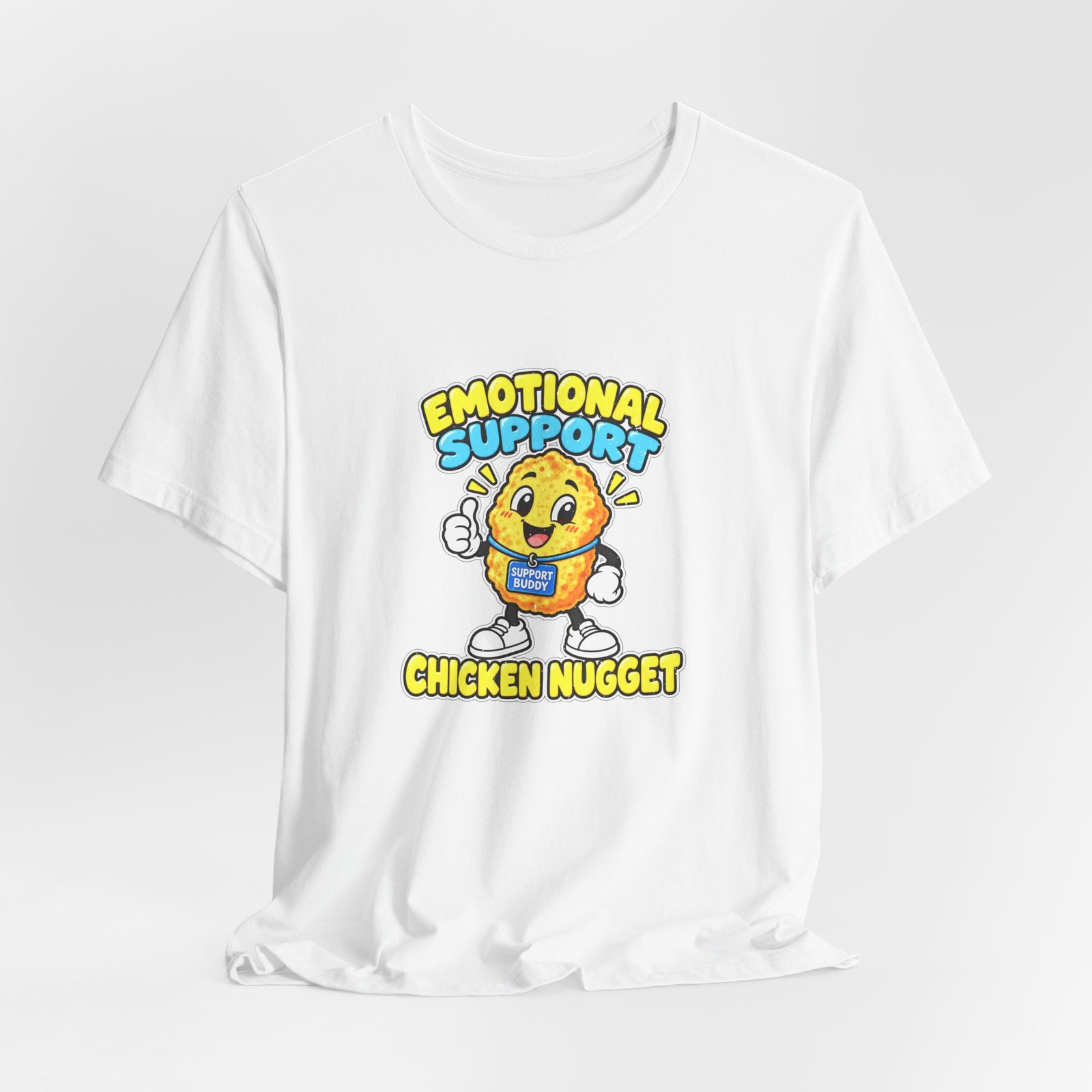 Emotional Support Chicken Nugget Graphic Tee - Image 4