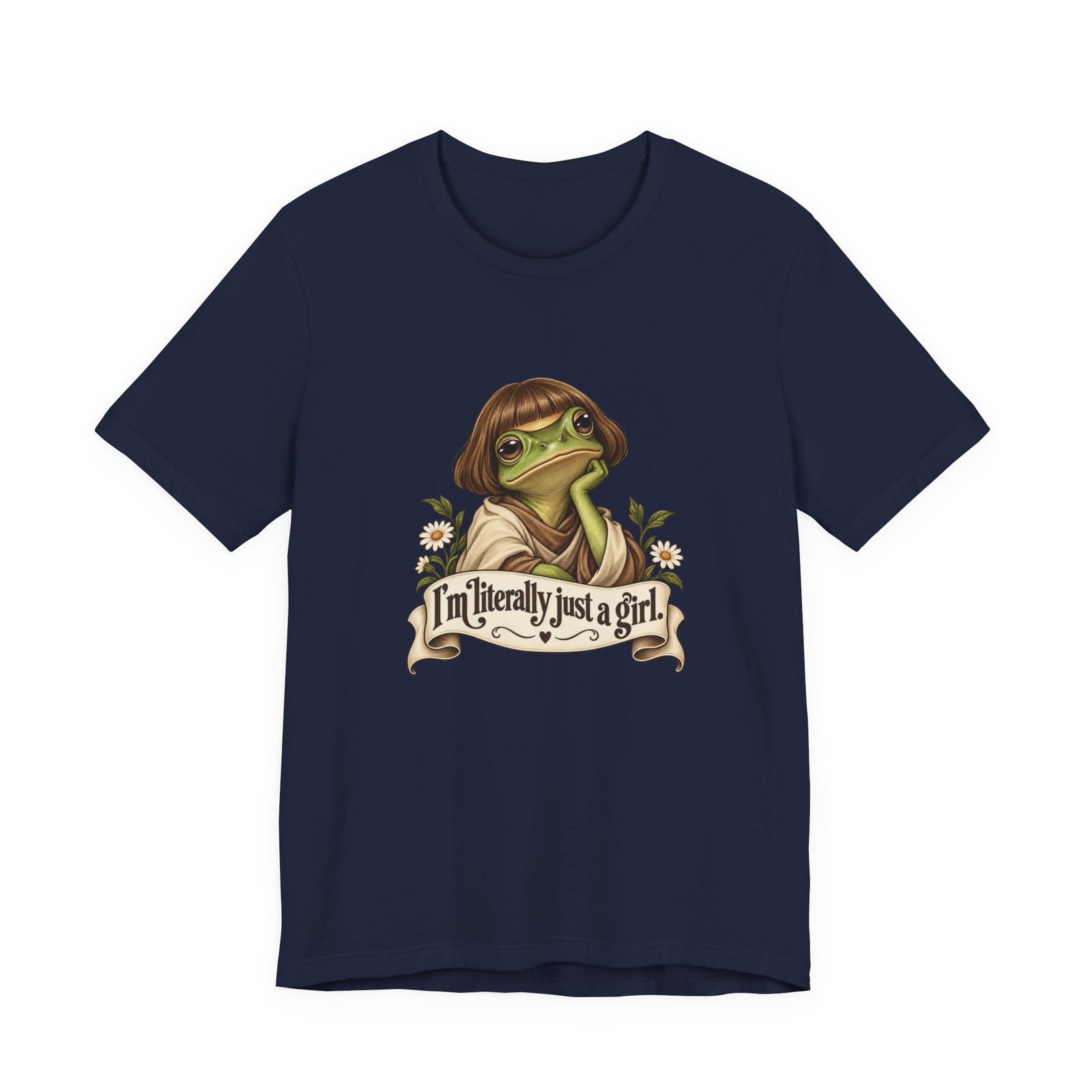 I’m Literally Just A Girl Frog Graphic Tee - Image 33