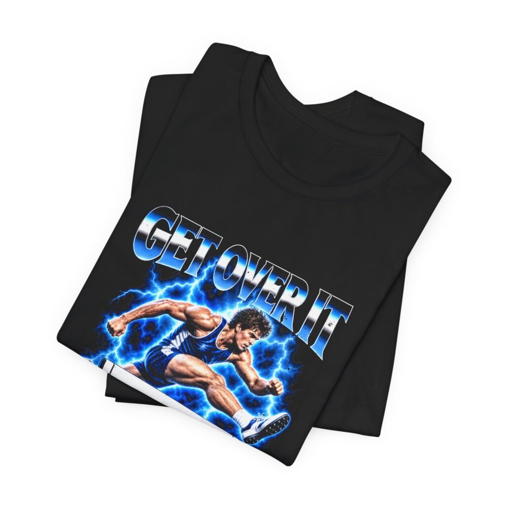 Get Over It Hurdling Meme Graphic Tee