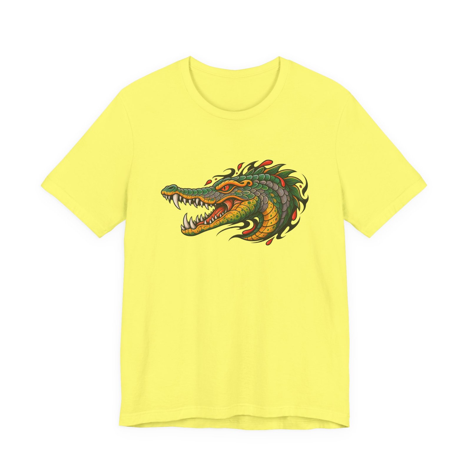 Crocodile Ornamental Reptile Art Graphic Tee - Image 9