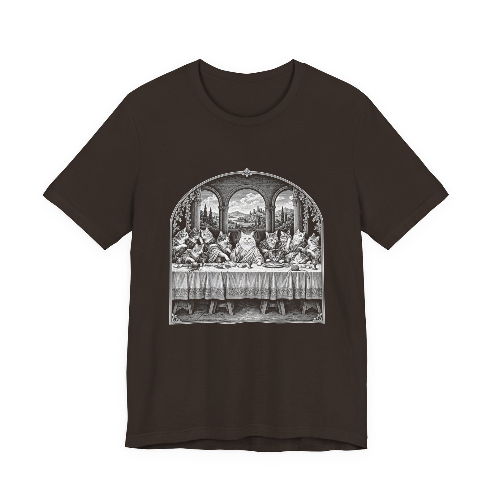 Cats Last Dinner Religious Humor Graphic Tee