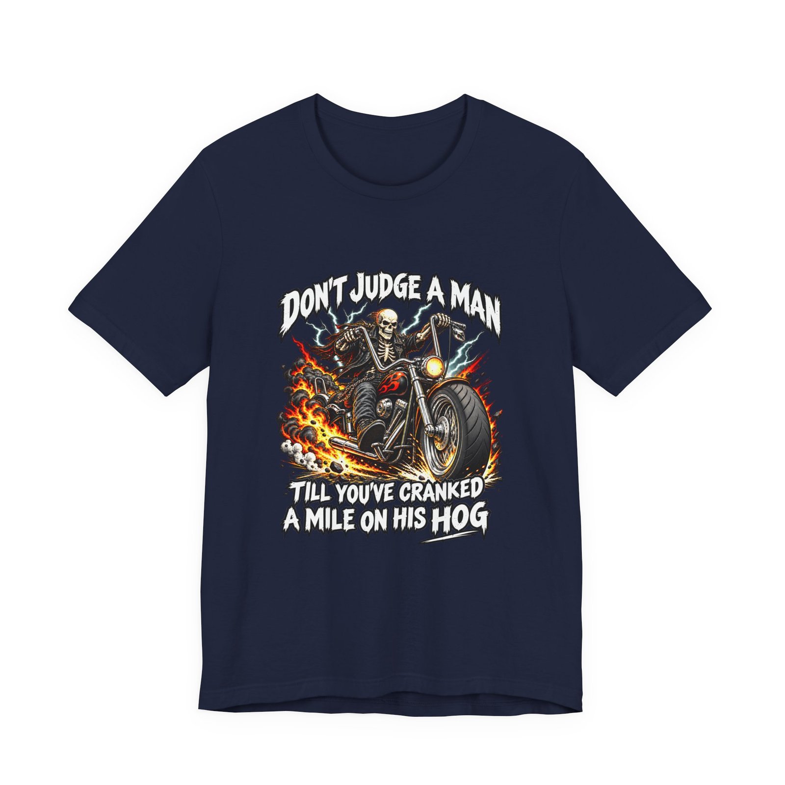 Don't Judge A Man Till You've Cranked A Mile Graphic Tee - Image 21