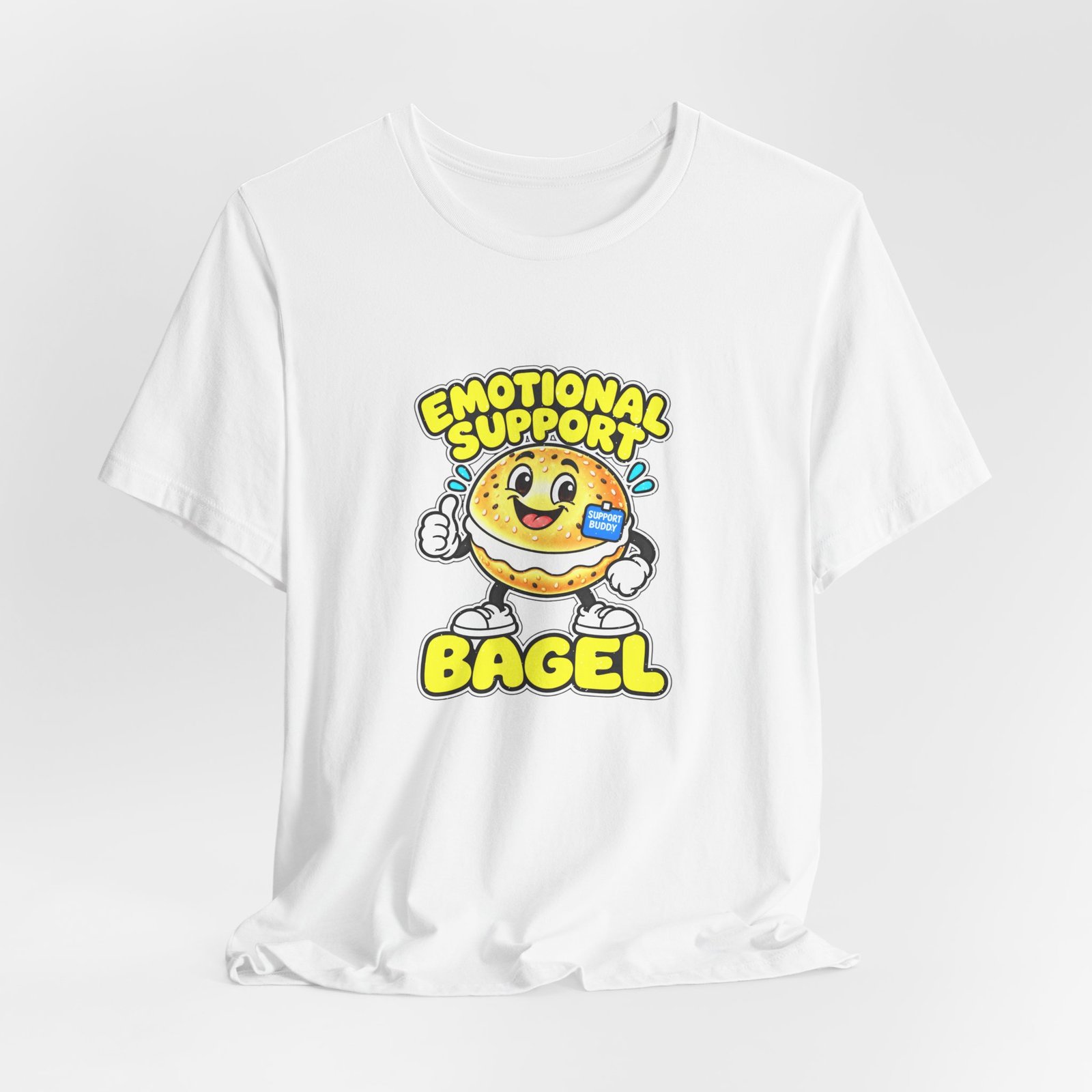 Emotional Support Bagel Graphic Tee - Image 4