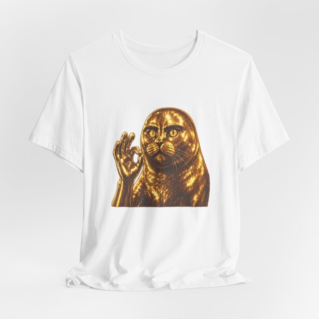 Surreal Cat Folk Valley Cat Fairs Meme OK Hand Graphic Tee