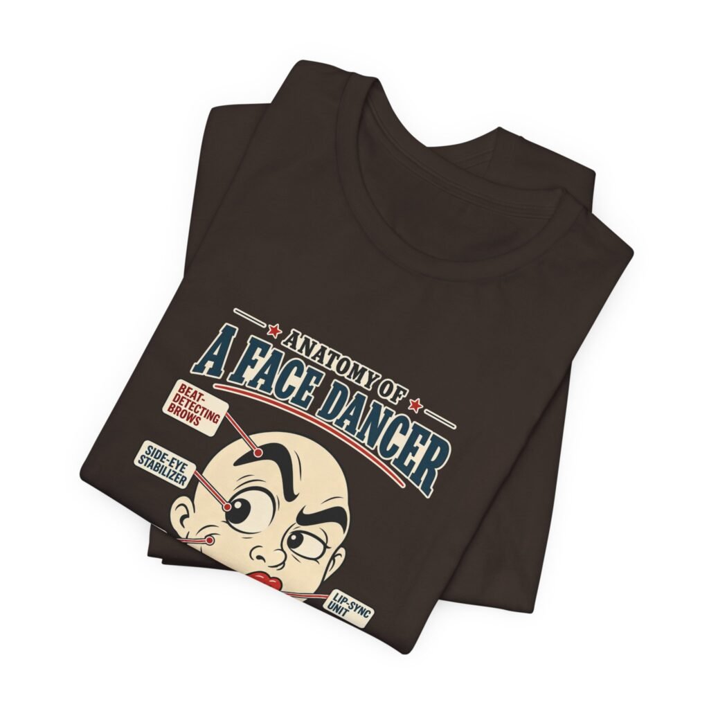 Anatomy Of A Face Dancer Lip Sync Diagram Graphic Tee