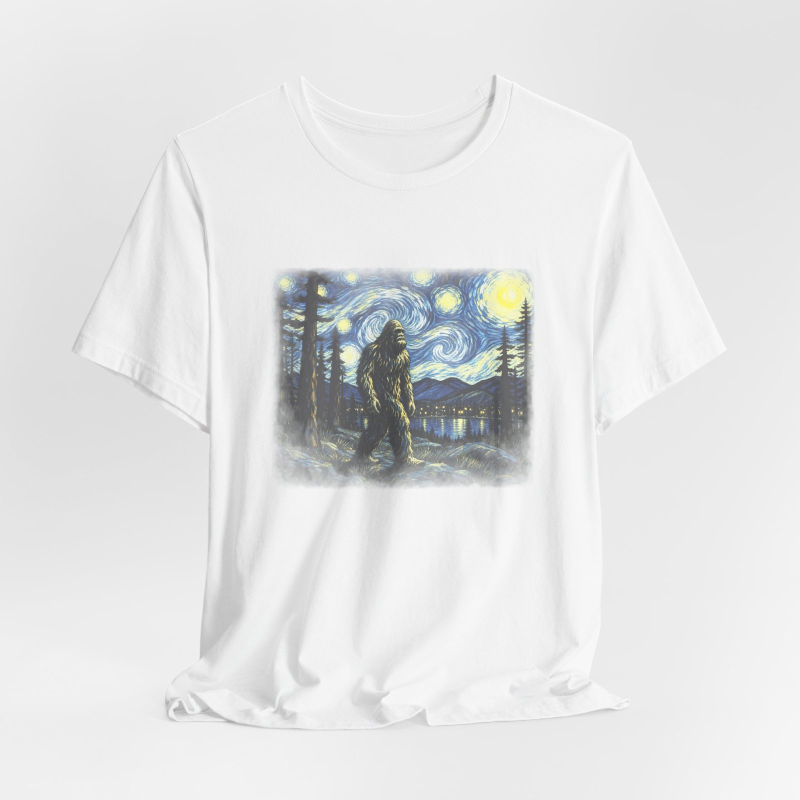 Bigfoot Moonlit Wilderness Graphic Tee - Image 4