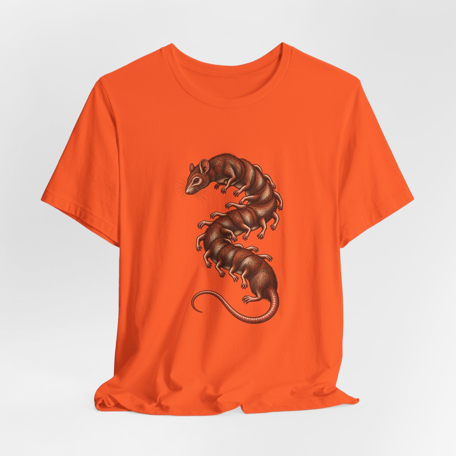 Surreal Mutant Rat Centipede Anatomy Study Graphic Tee - Image 8