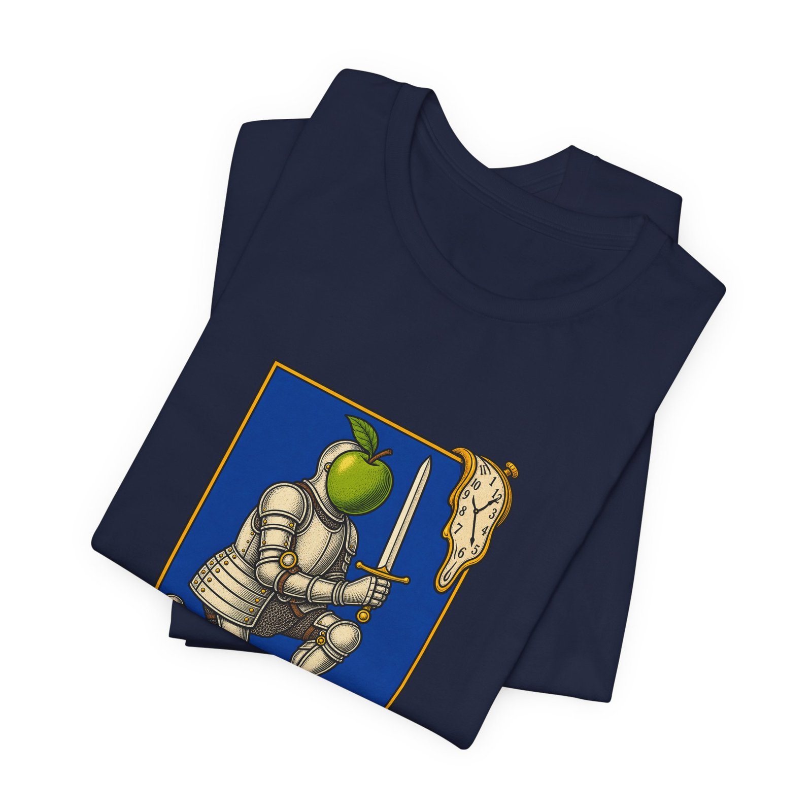 Sir Realism Knight With Melting Clocks Graphic Tee - Image 35
