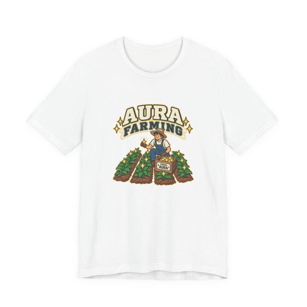 Aura Farming Cartoon Farmer Harvest