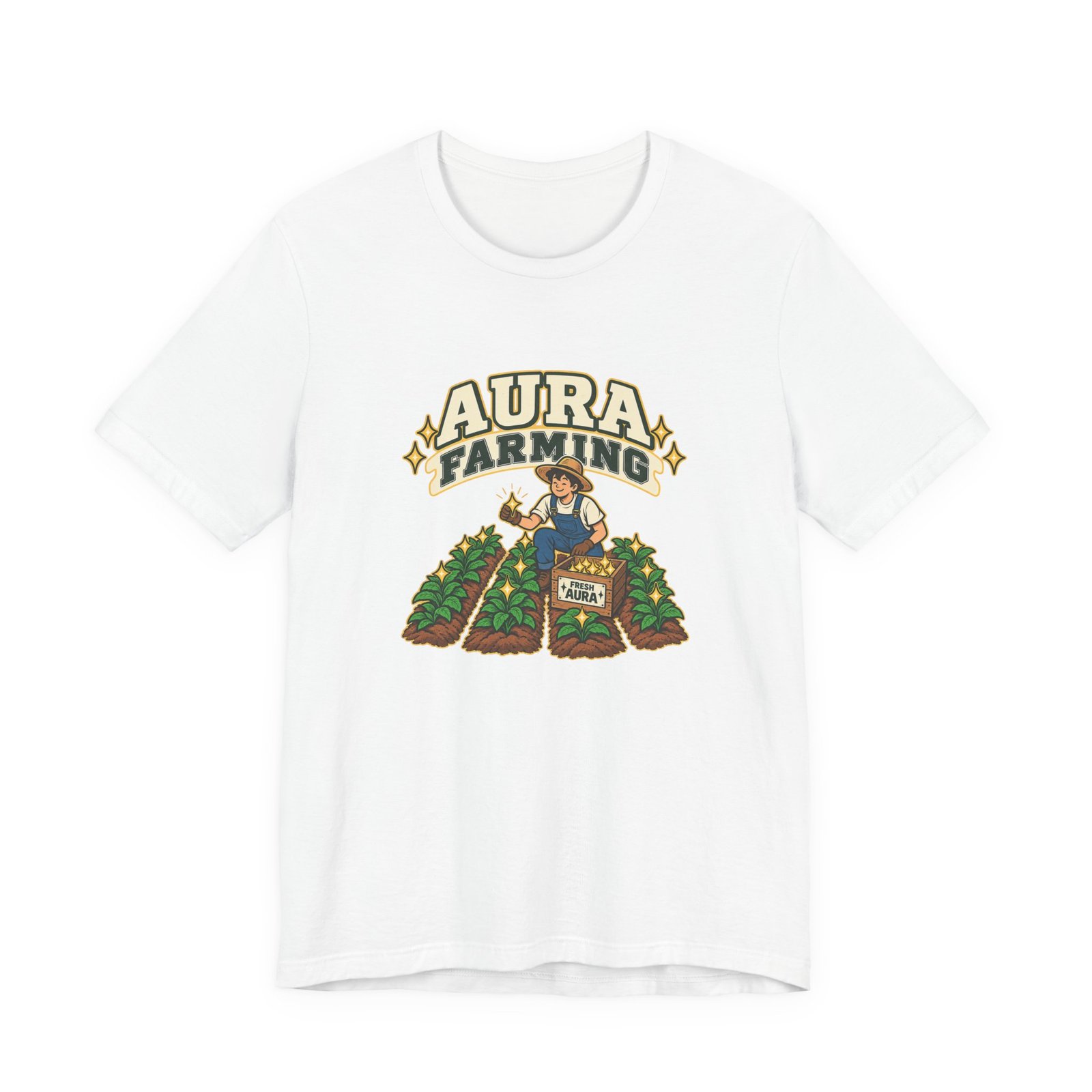 Aura Farming Cartoon Farmer Harvest