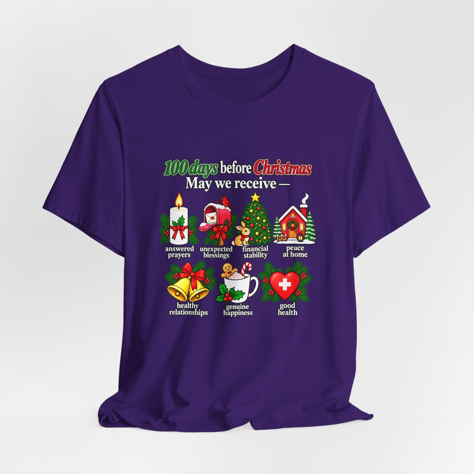 100 Days Before Christmas Answered Prayers Graphic Tee - Image 40