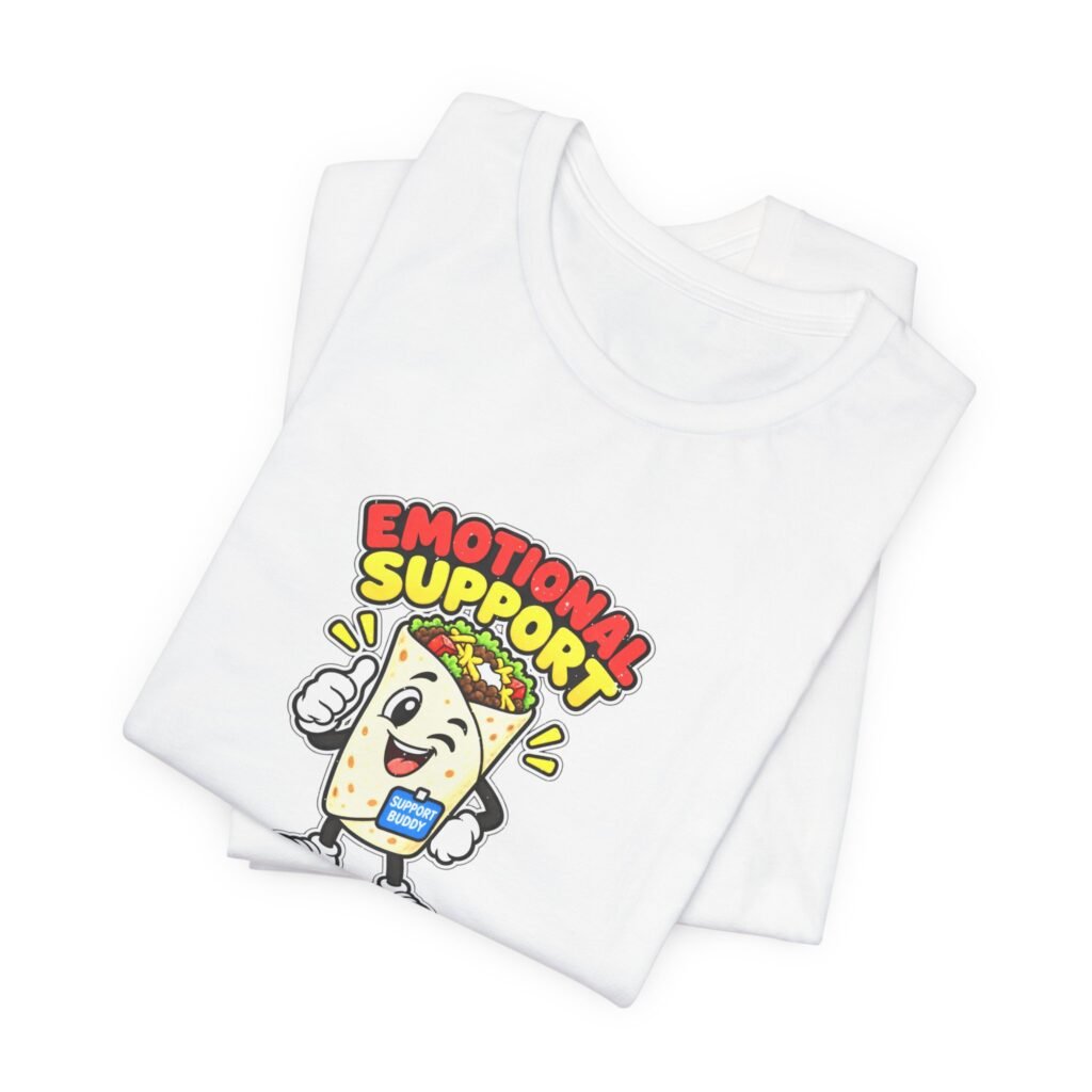 Emotional Support Burrito Food Humor Graphic Tee