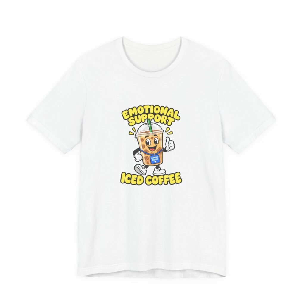 Iced Coffee Emotional Support Buddy Graphic Tee