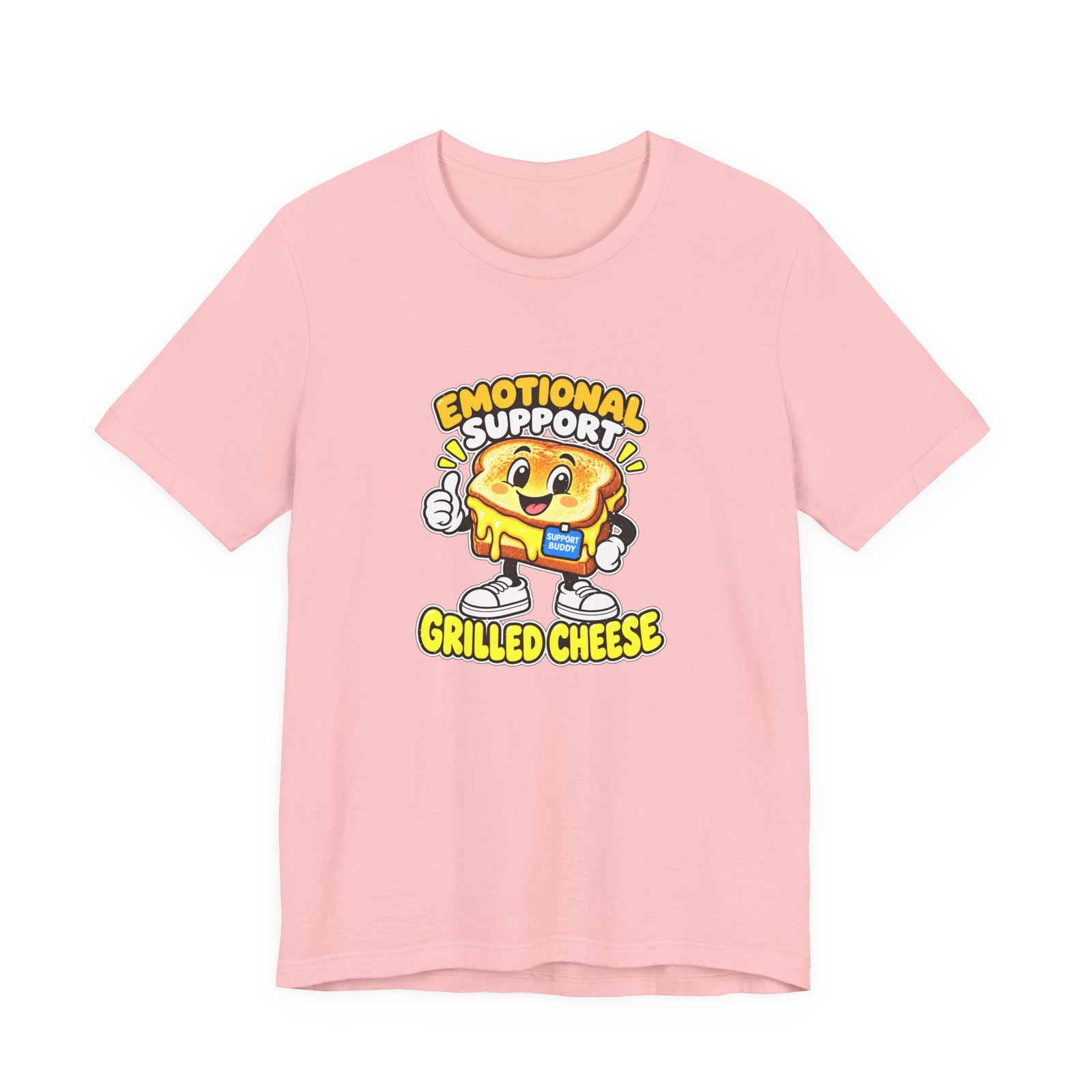 Emotional Support Grilled Snack Cheese Graphic Tee - Image 41