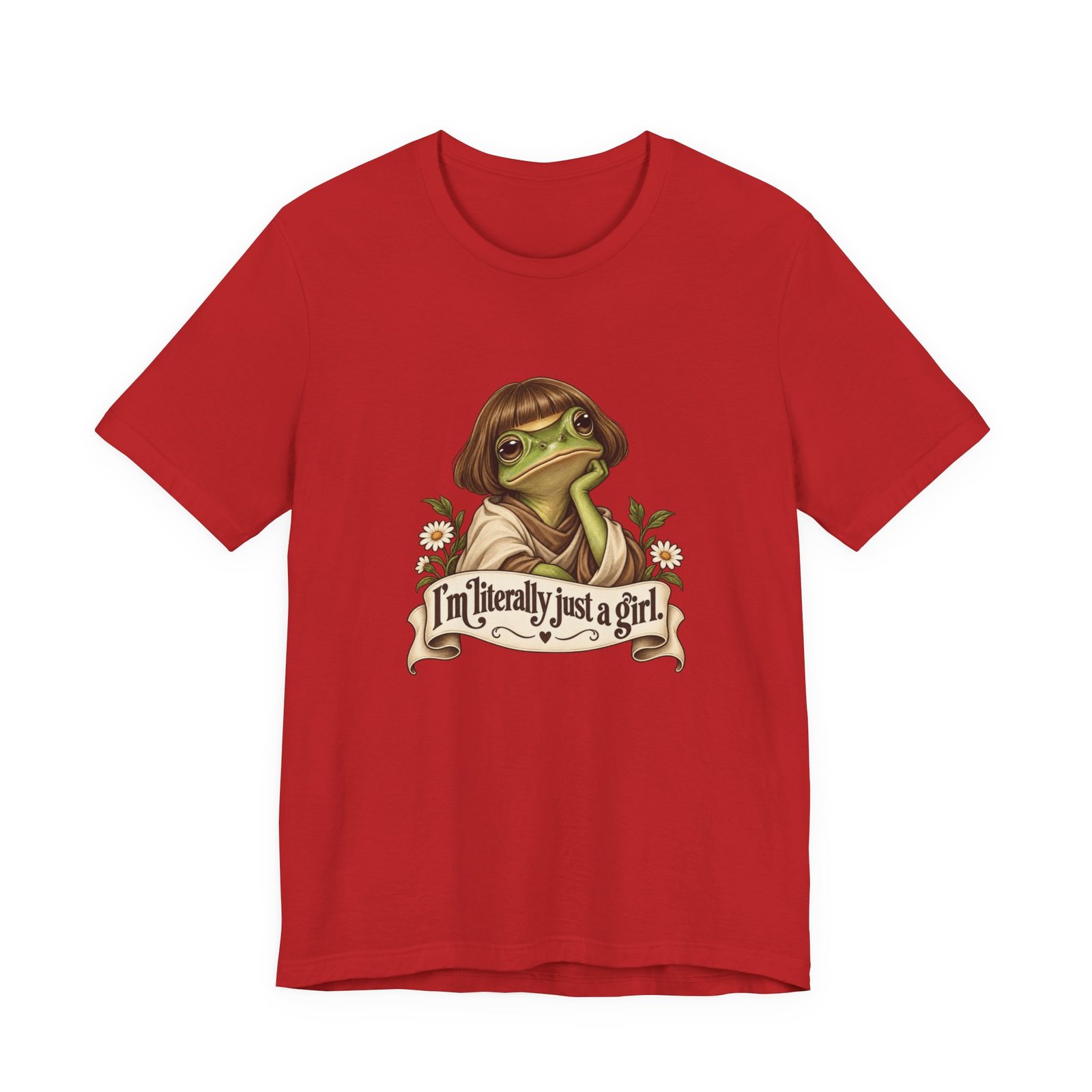 I’m Literally Just A Girl Frog Graphic Tee - Image 45