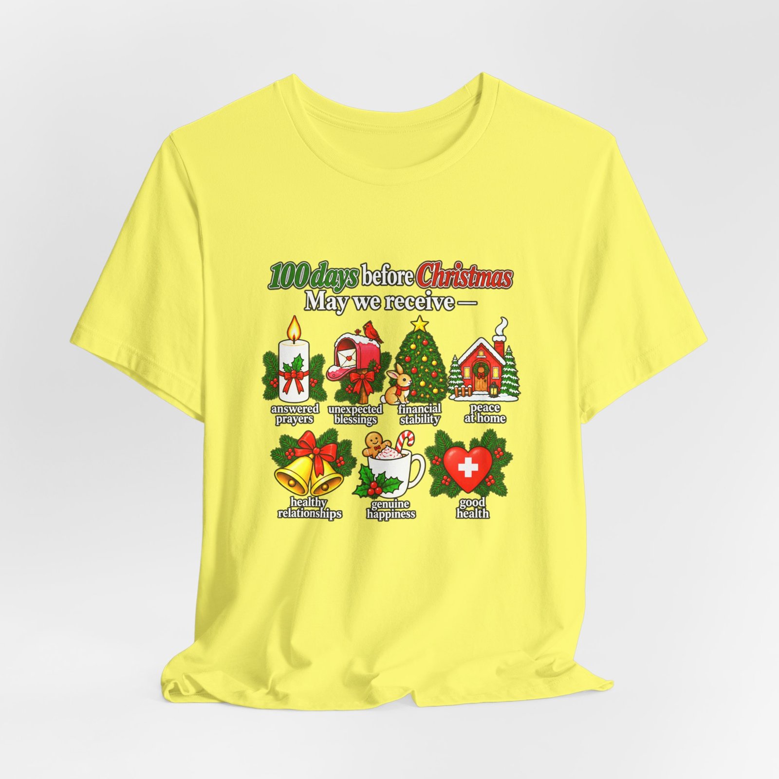 100 Days Before Christmas Answered Prayers Graphic Tee - Image 20