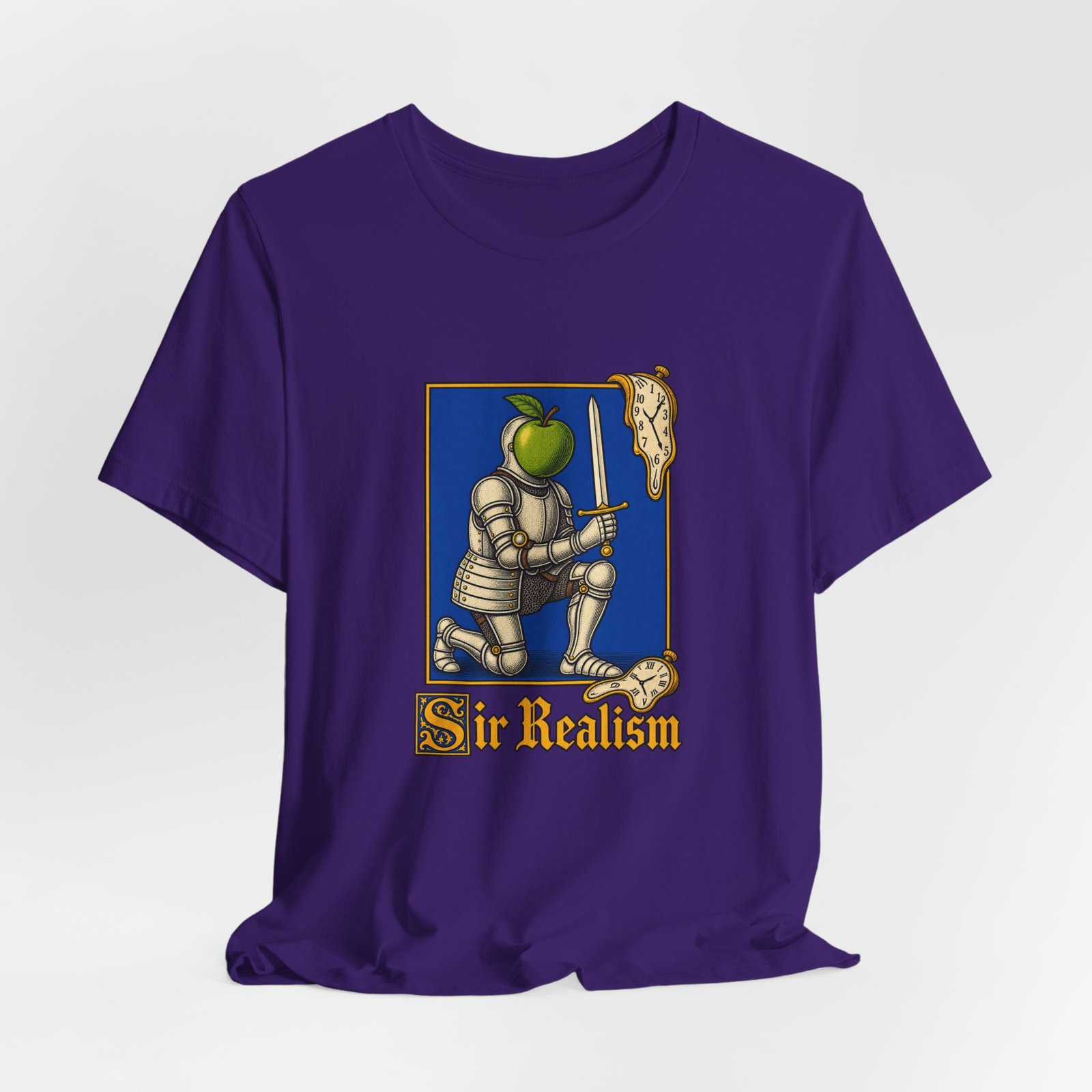 Sir Realism Knight With Melting Clocks Graphic Tee - Image 40