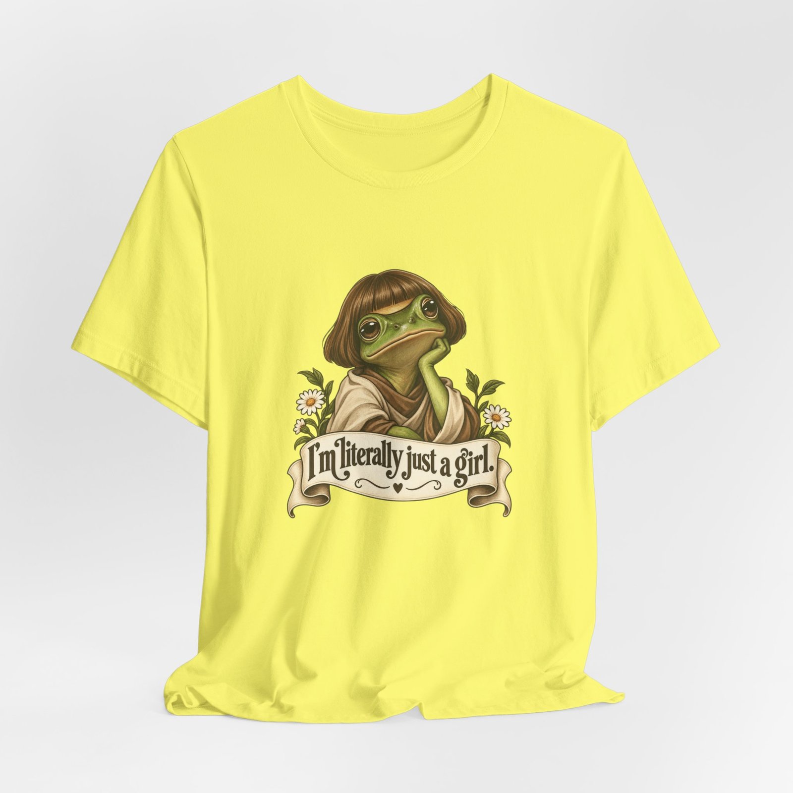 I’m Literally Just A Girl Frog Graphic Tee - Image 20