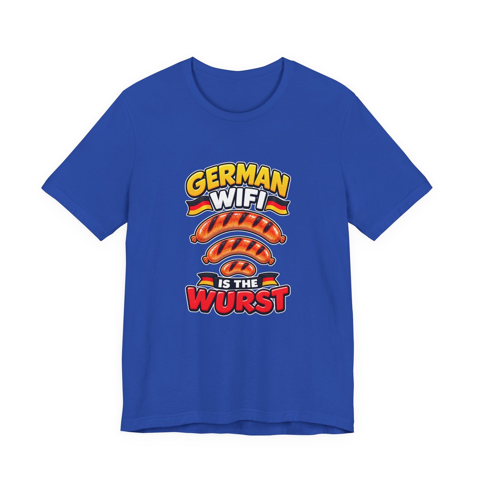 German WiFi Is The Wurst Sausage Pun Graphic Tee - Image 29