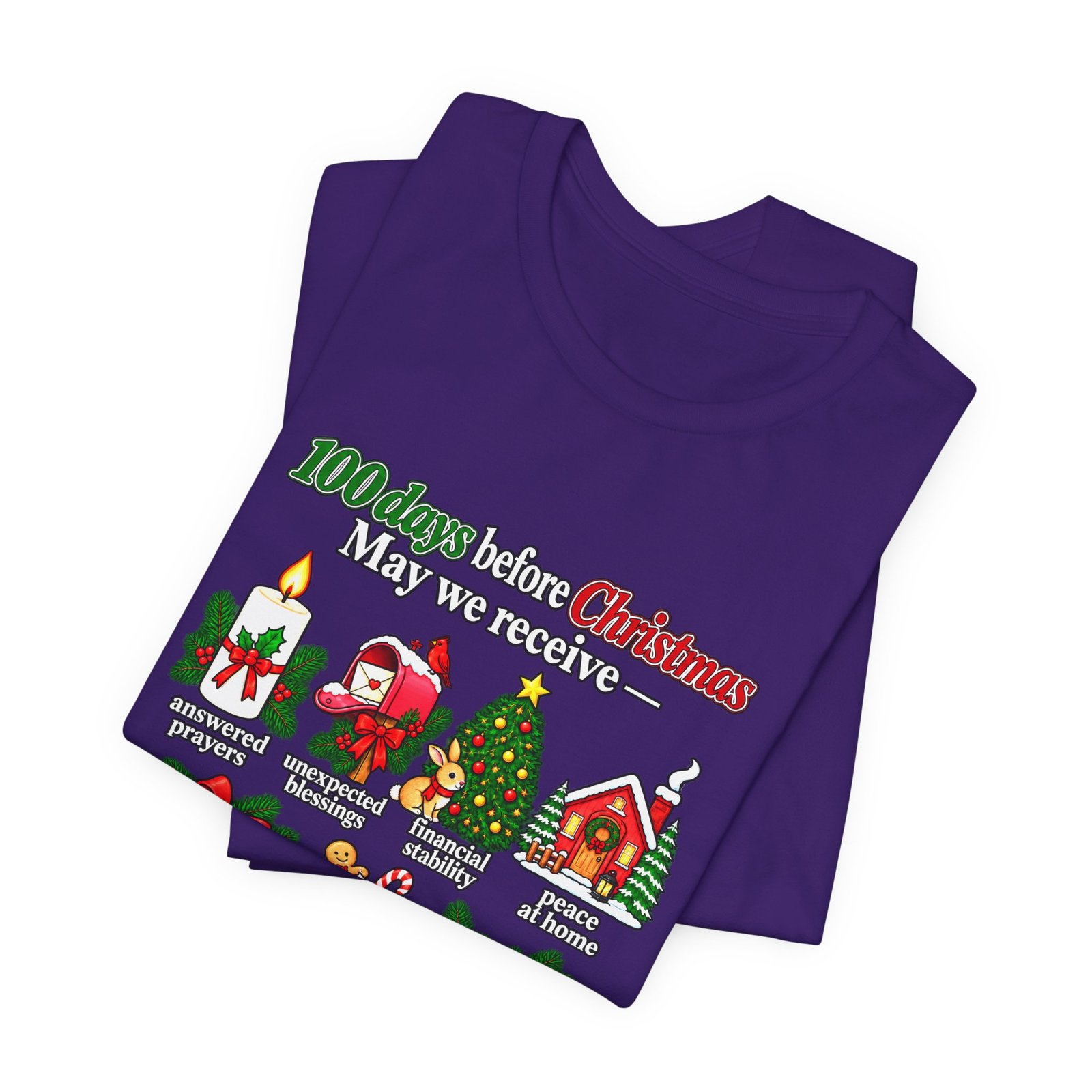 100 Days Before Christmas Answered Prayers Graphic Tee - Image 39