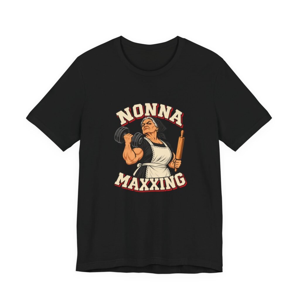 Nonna Maxxing Strong Grandma Fitness and Cooking Humor