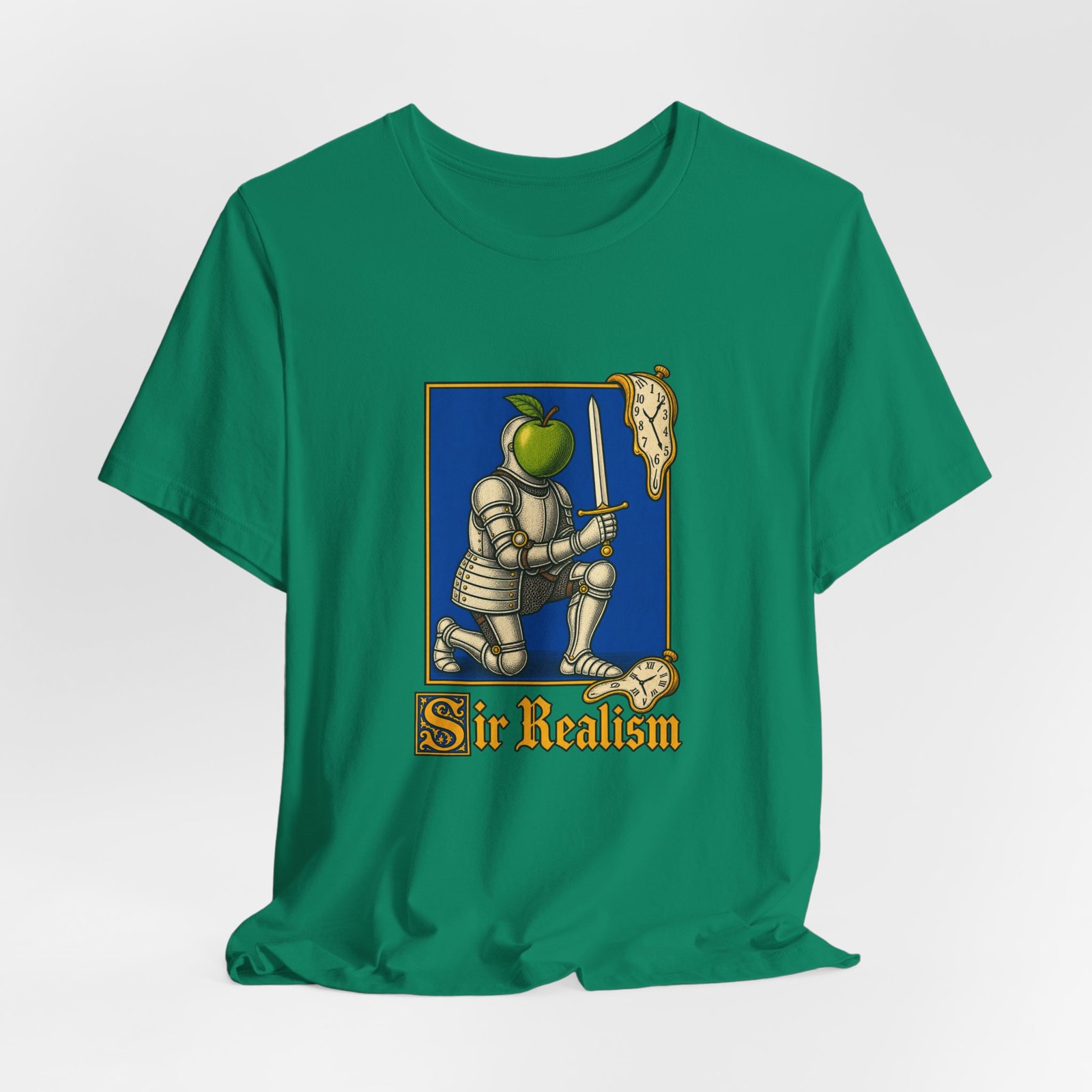 Sir Realism Knight With Melting Clocks Graphic Tee - Image 28
