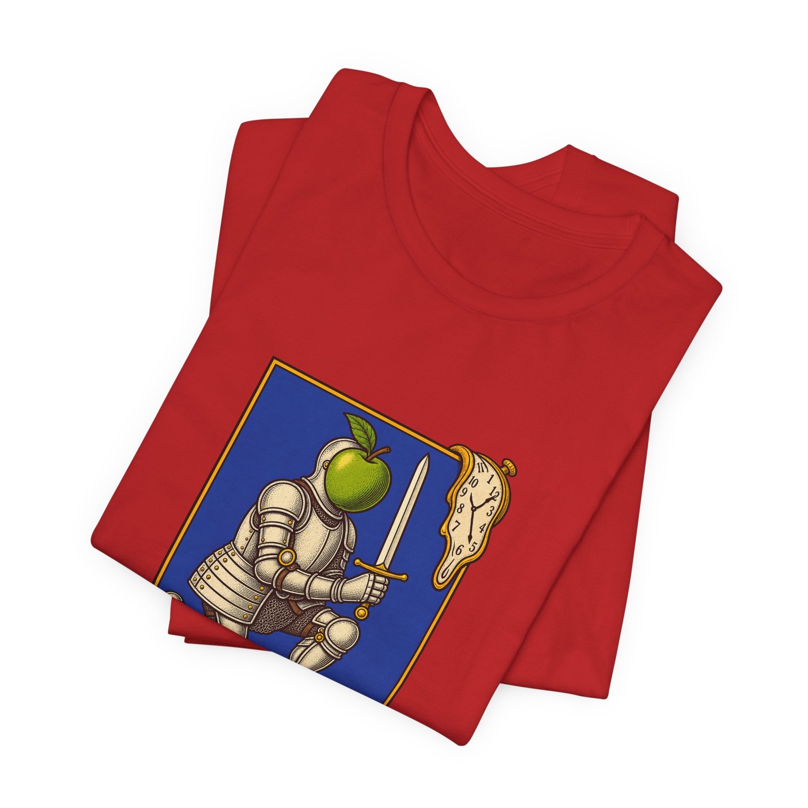Sir Realism Knight With Melting Clocks Graphic Tee - Image 47