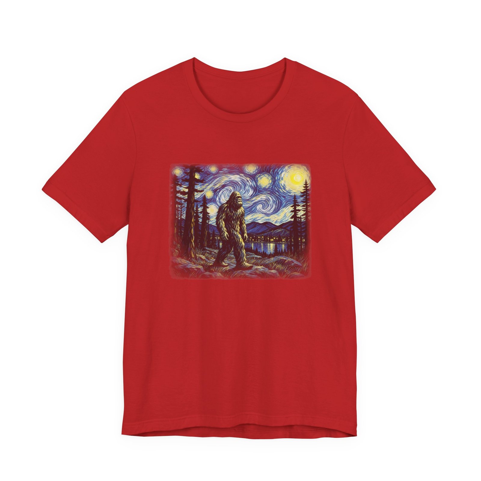 Bigfoot Moonlit Wilderness Graphic Tee - Image 45