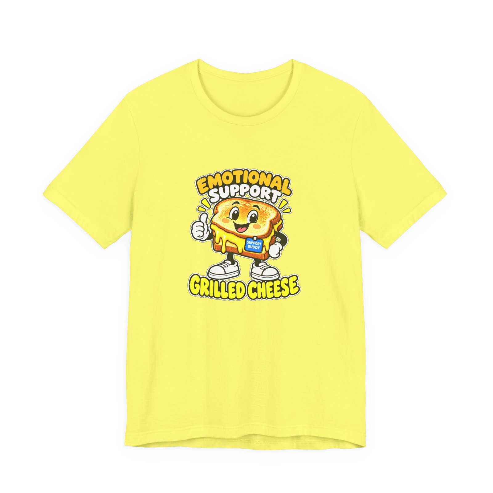 Emotional Support Grilled Snack Cheese Graphic Tee - Image 17