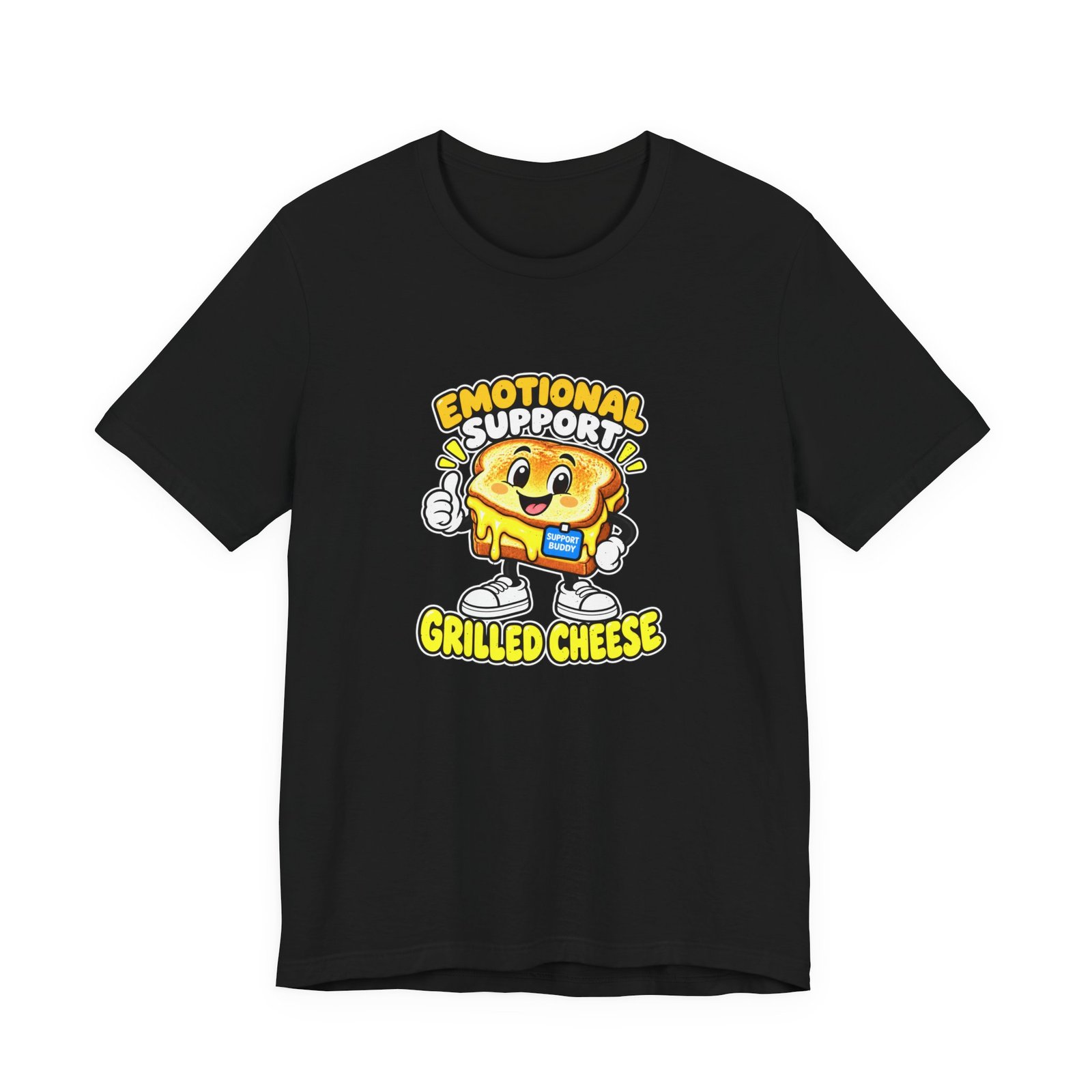 Emotional Support Grilled Snack Cheese Graphic Tee - Image 13