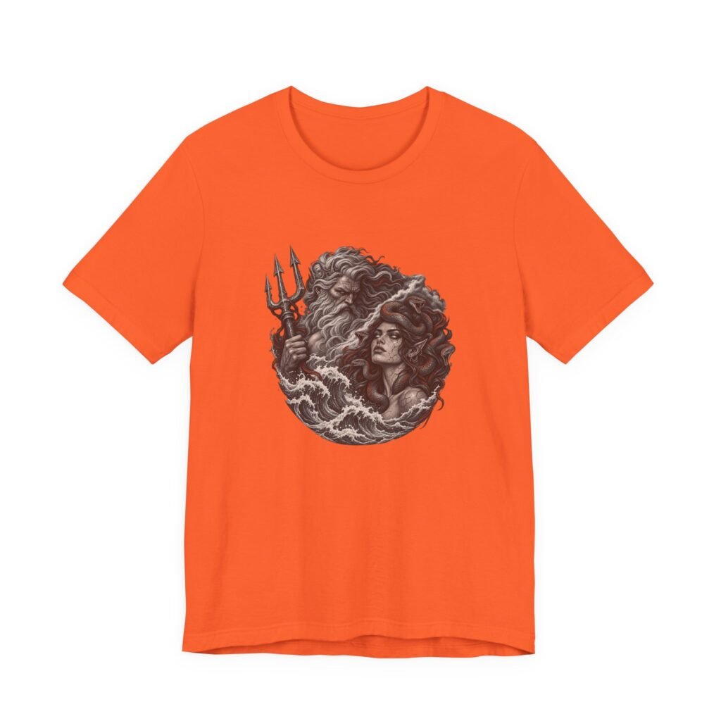 Sea God And Medusa Greek Mythology Graphic Tee