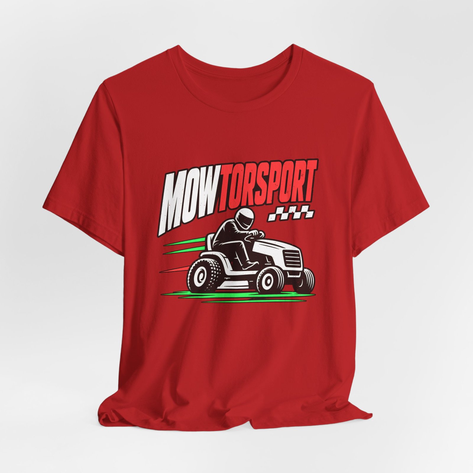 MOWTORSPORT Lawn Racing Humor Dad Jokes Graphic Tee - Image 48