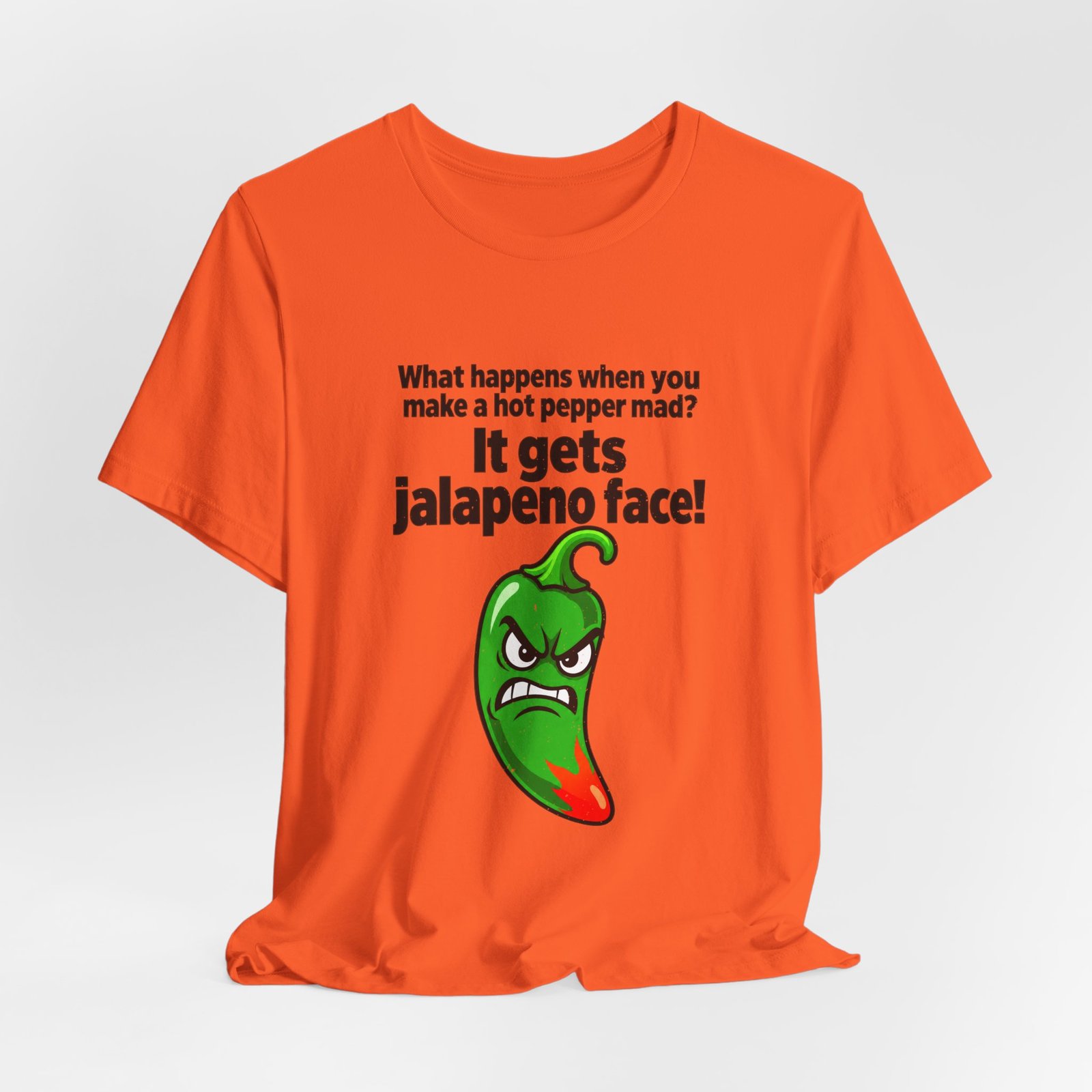 Jalapeno Face Pepper Pun Graphic Tee - Image 8