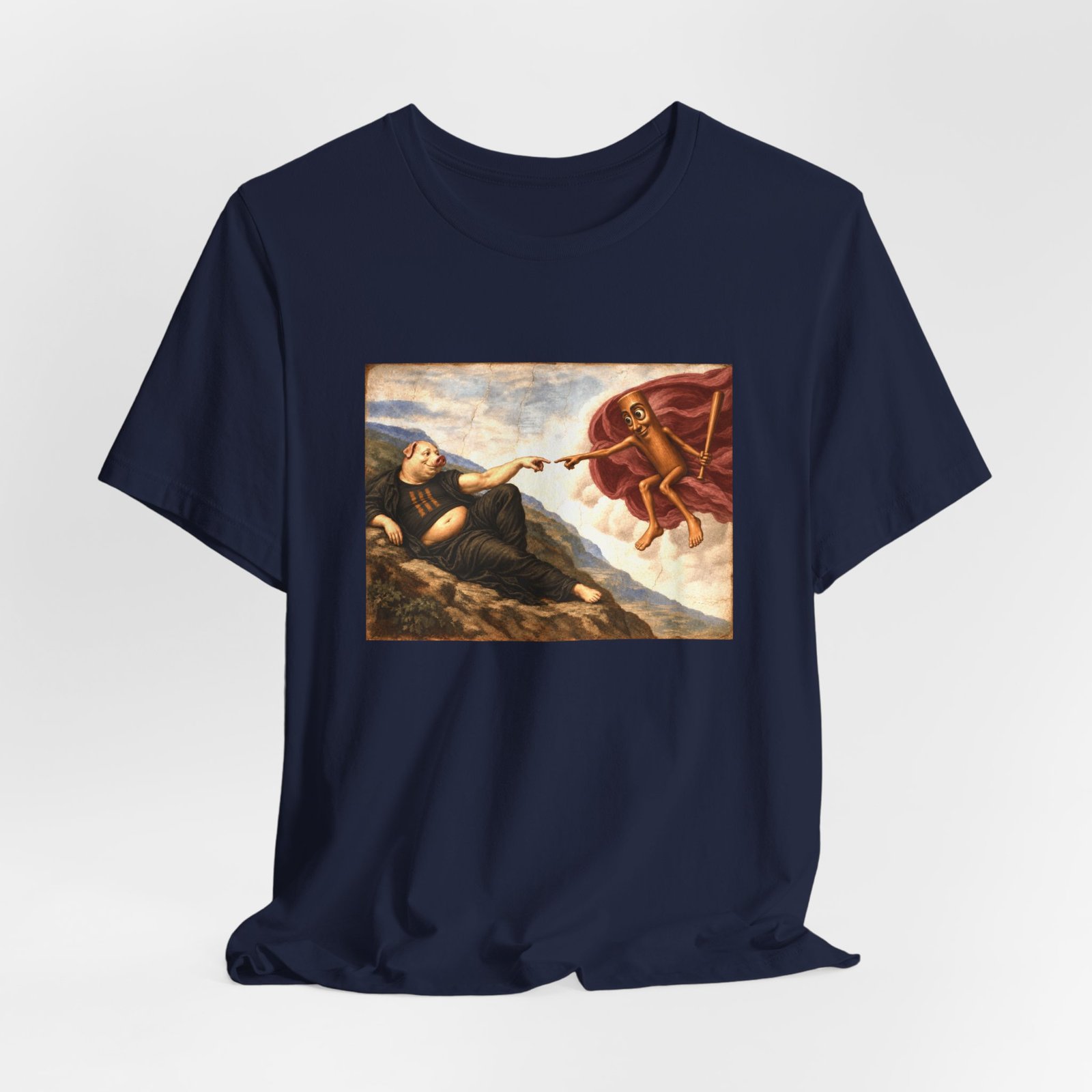 Funny John Pork Tung Tung Tung Sahur Brainrot Meme Graphic Tee - Image 24