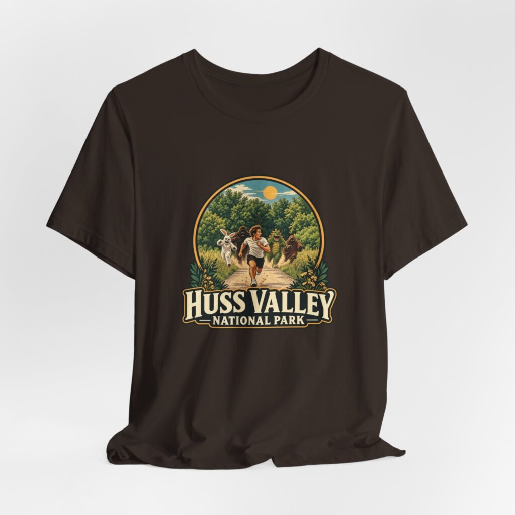 Huss Valley Meme National Park Monster Chase Graphic Tee