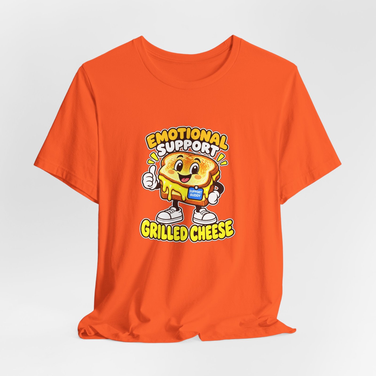 Emotional Support Grilled Snack Cheese Graphic Tee - Image 8