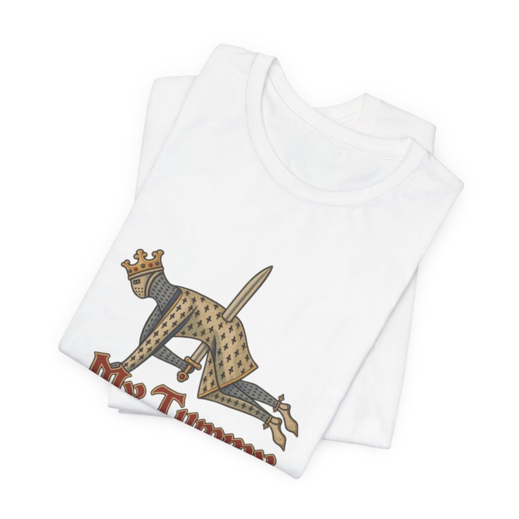 My Tummy Hurteth Medieval Knight Stomach Pain Graphic Tee