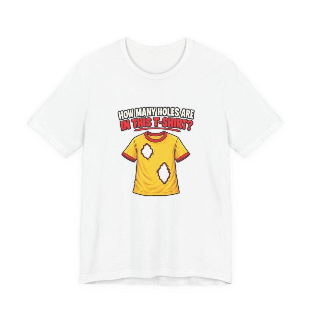 How Many Holes Are In This T-Shirt? Visual Riddle