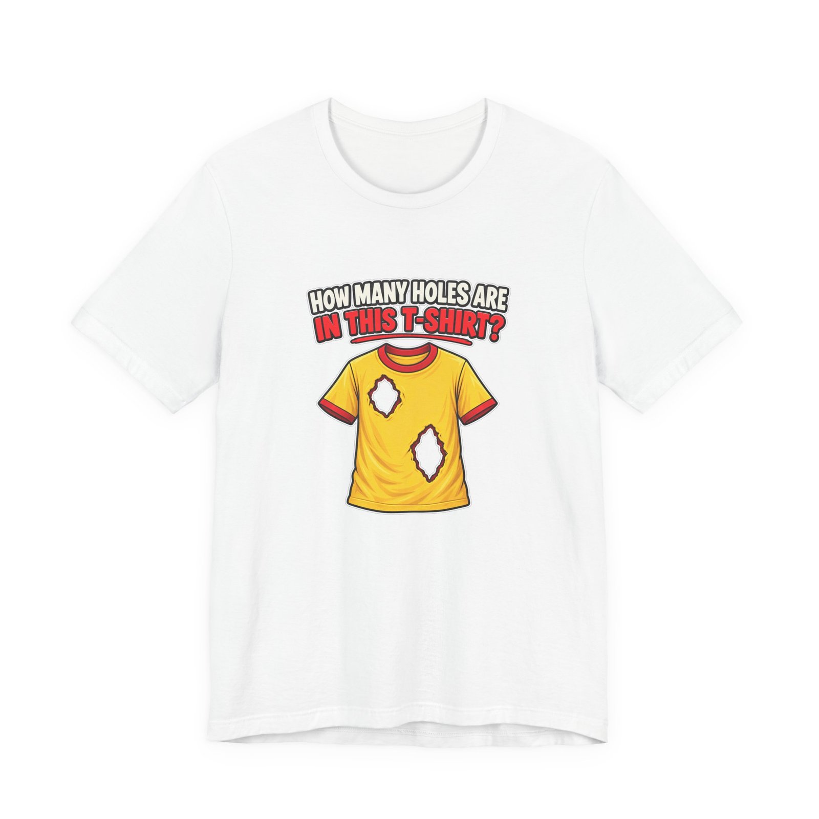 How Many Holes Are In This T-Shirt? Visual Riddle