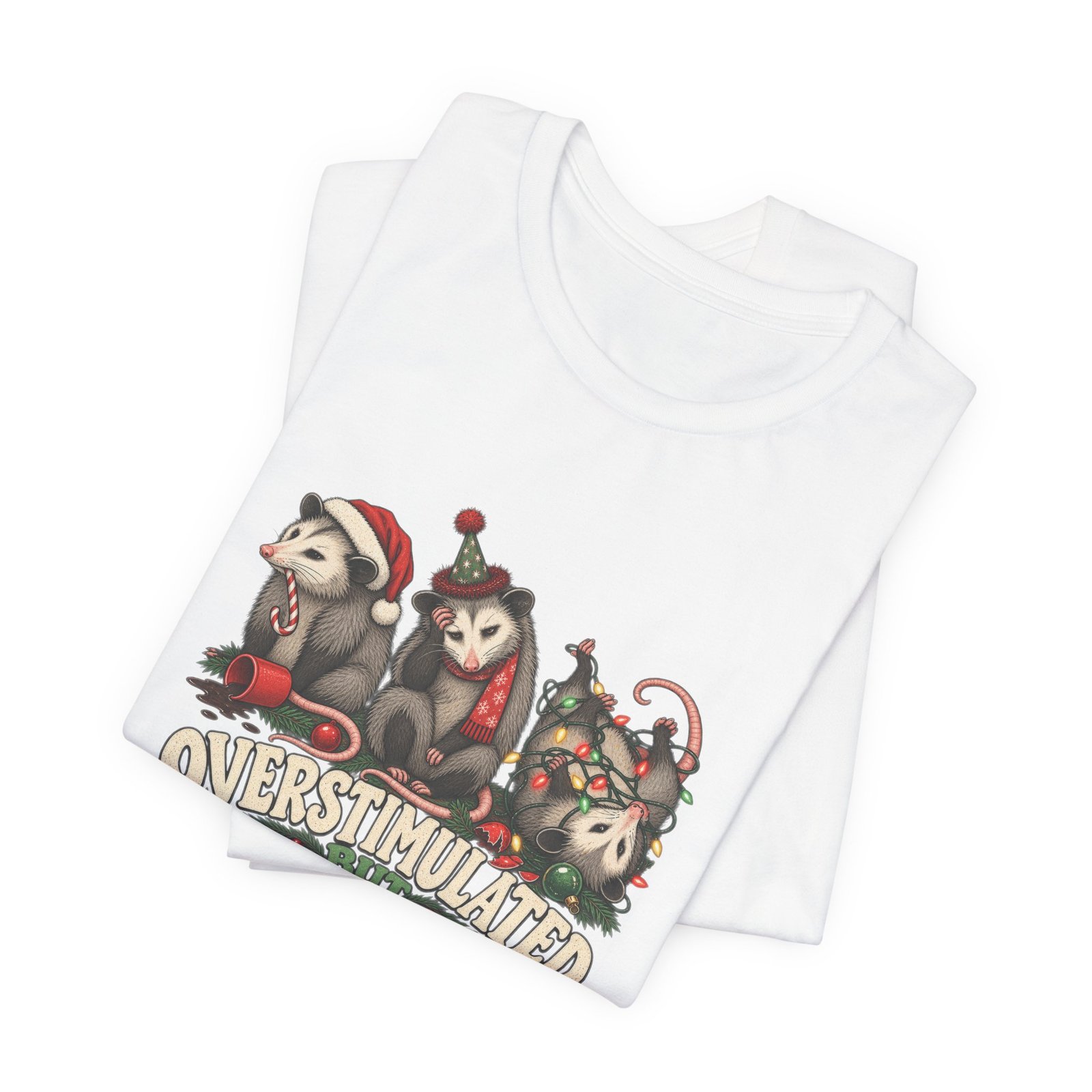 Overstimulated But Festive Christmas Opossums - Image 3